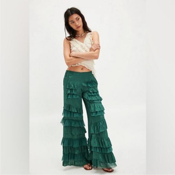 Free People Rock And Frill Pants Small